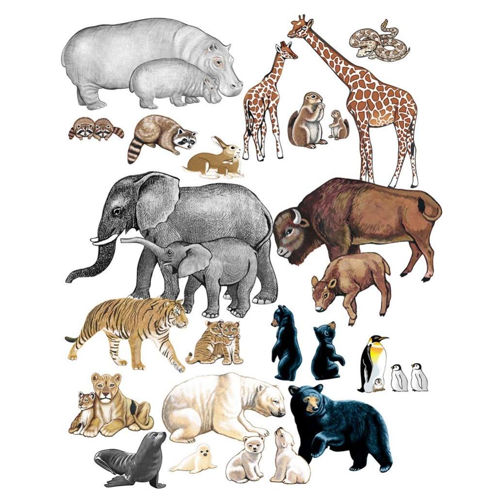 Figuras de Animales Salvajes Little Folk Visuals 22 Piezas