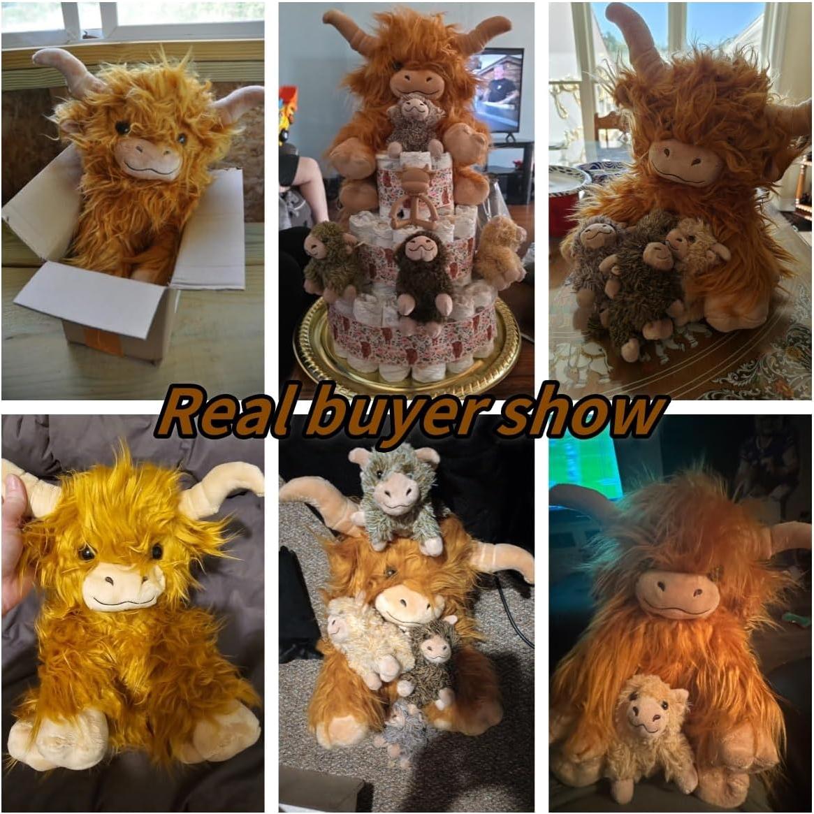 Conjunto de 5 Juguetes de Vaca de Peluche Youthfuljive