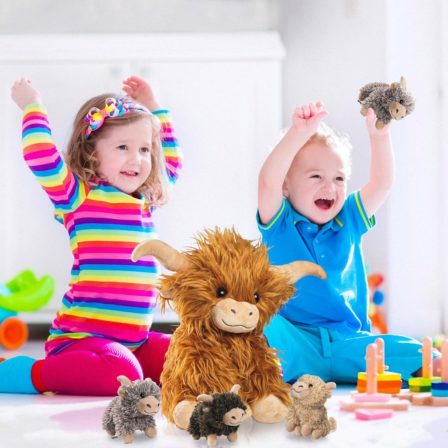 Conjunto de 5 Juguetes de Vaca de Peluche Youthfuljive