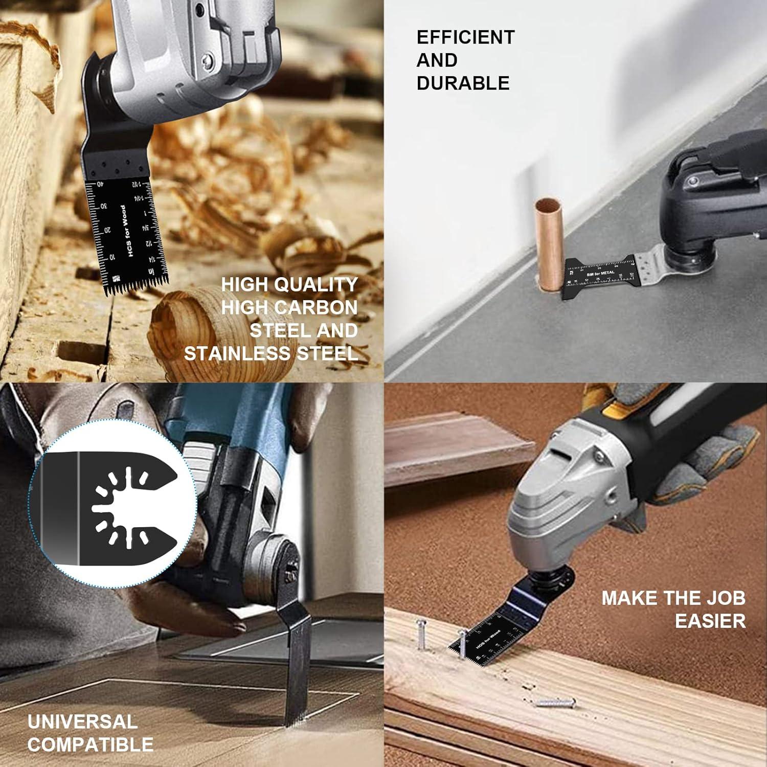 23 Piezas Cuchillas Oscilantes Farady para Madera y Metal