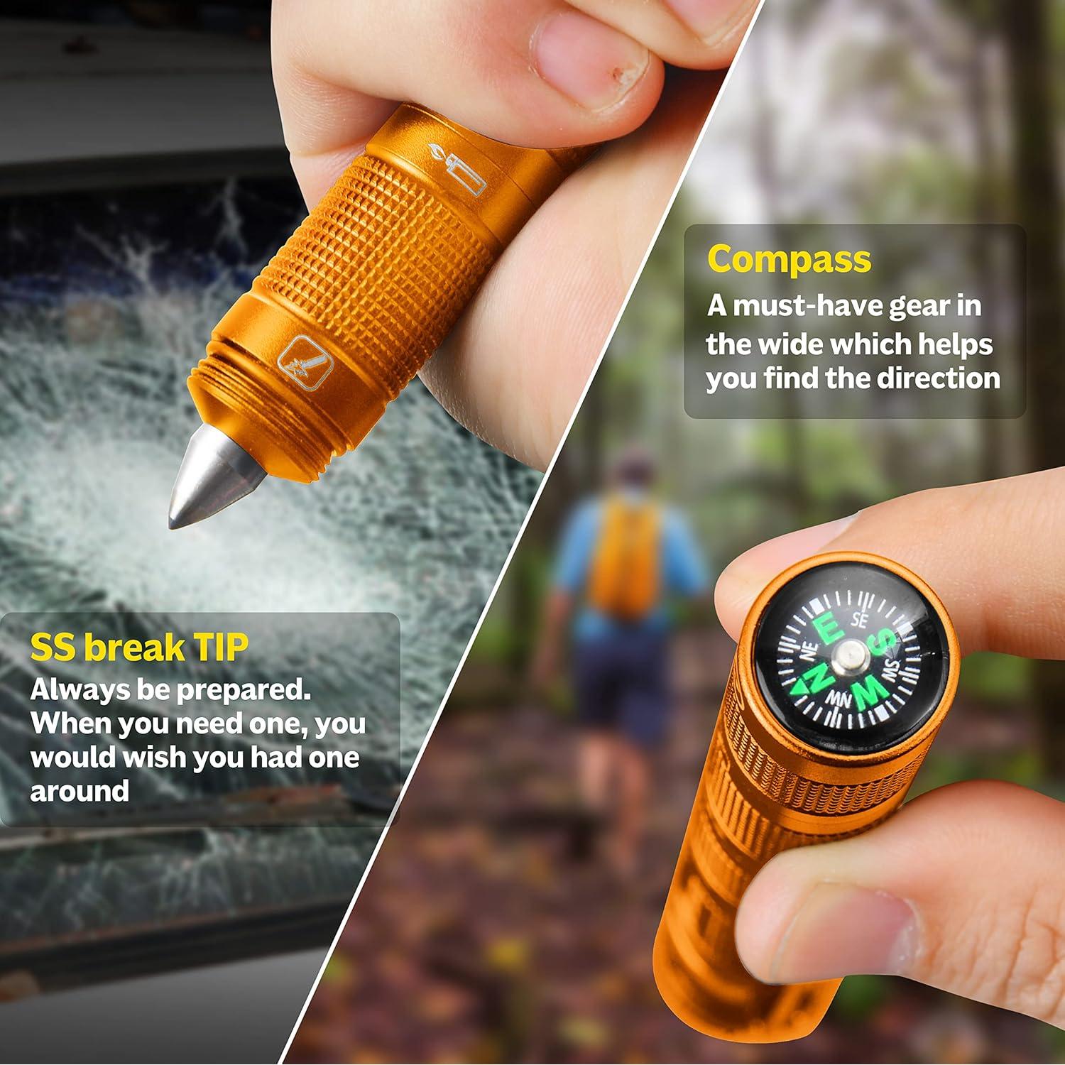 Multiherramienta POXIMO EDC 5-en-1 con Linterna y Cuchilla