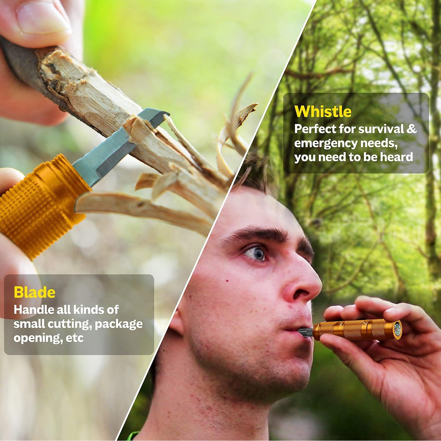 Multiherramienta POXIMO EDC 5-en-1 con Linterna y Cuchilla