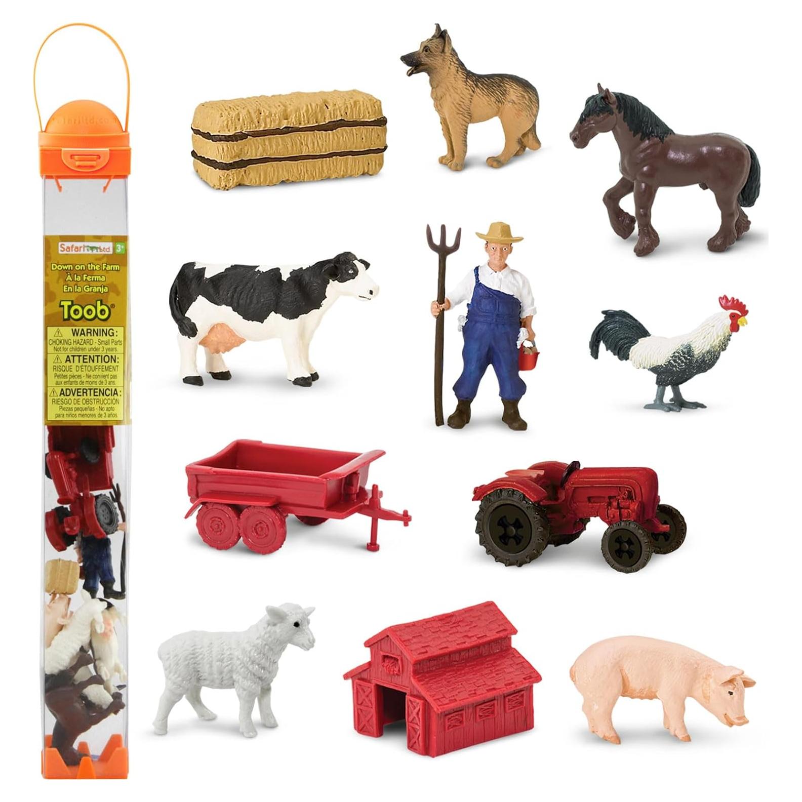 Figuras de Granja Safari Ltd - 12 Piezas Educativas