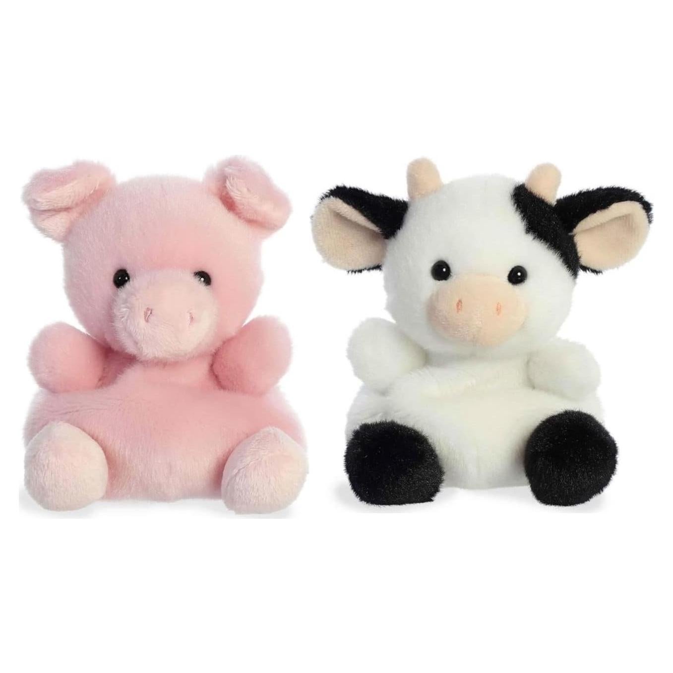 Conjunto de 2 Palm Pals Aurora - Vaca Dulce y Cerdo Mago