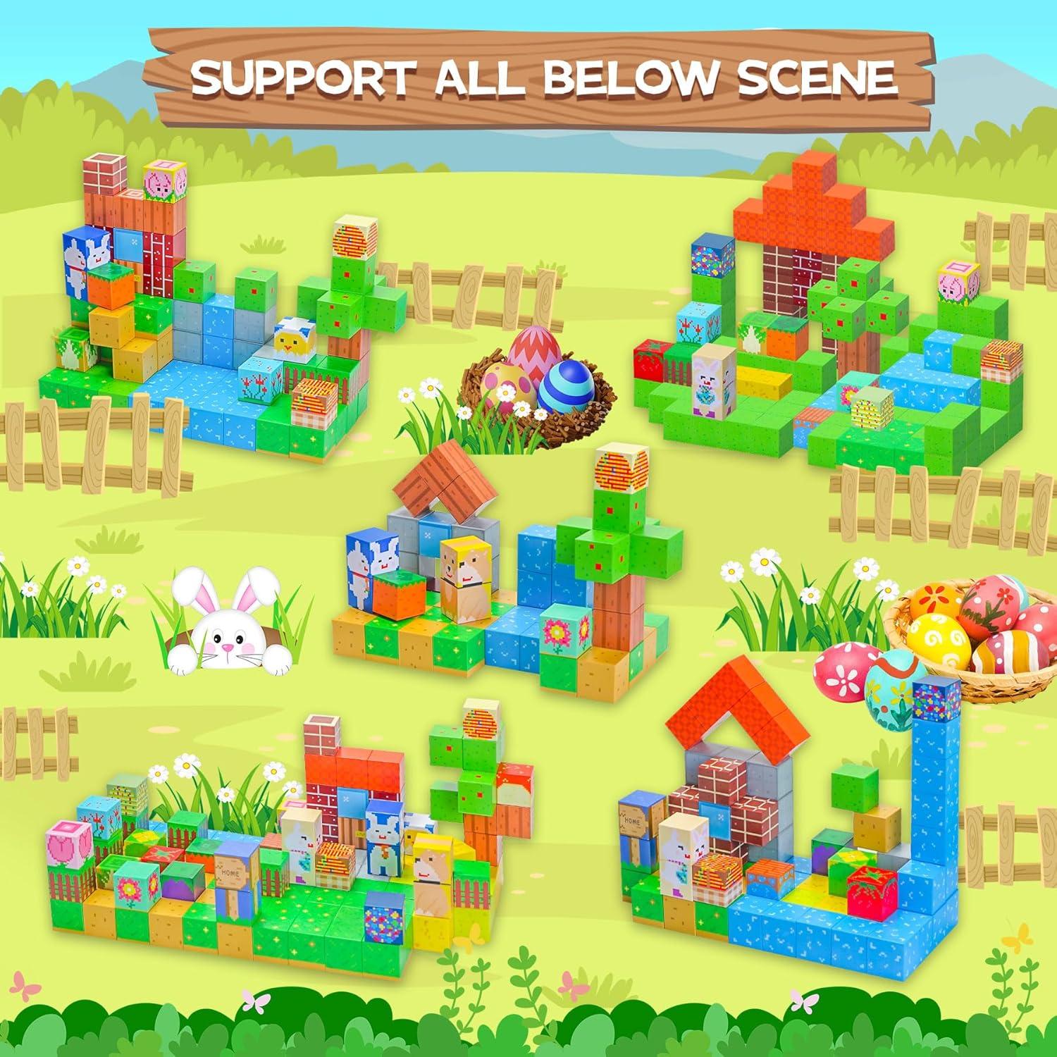 Bloques Magnéticos SKTMYY 120PCS Juguetes Educativos 3-12 Años