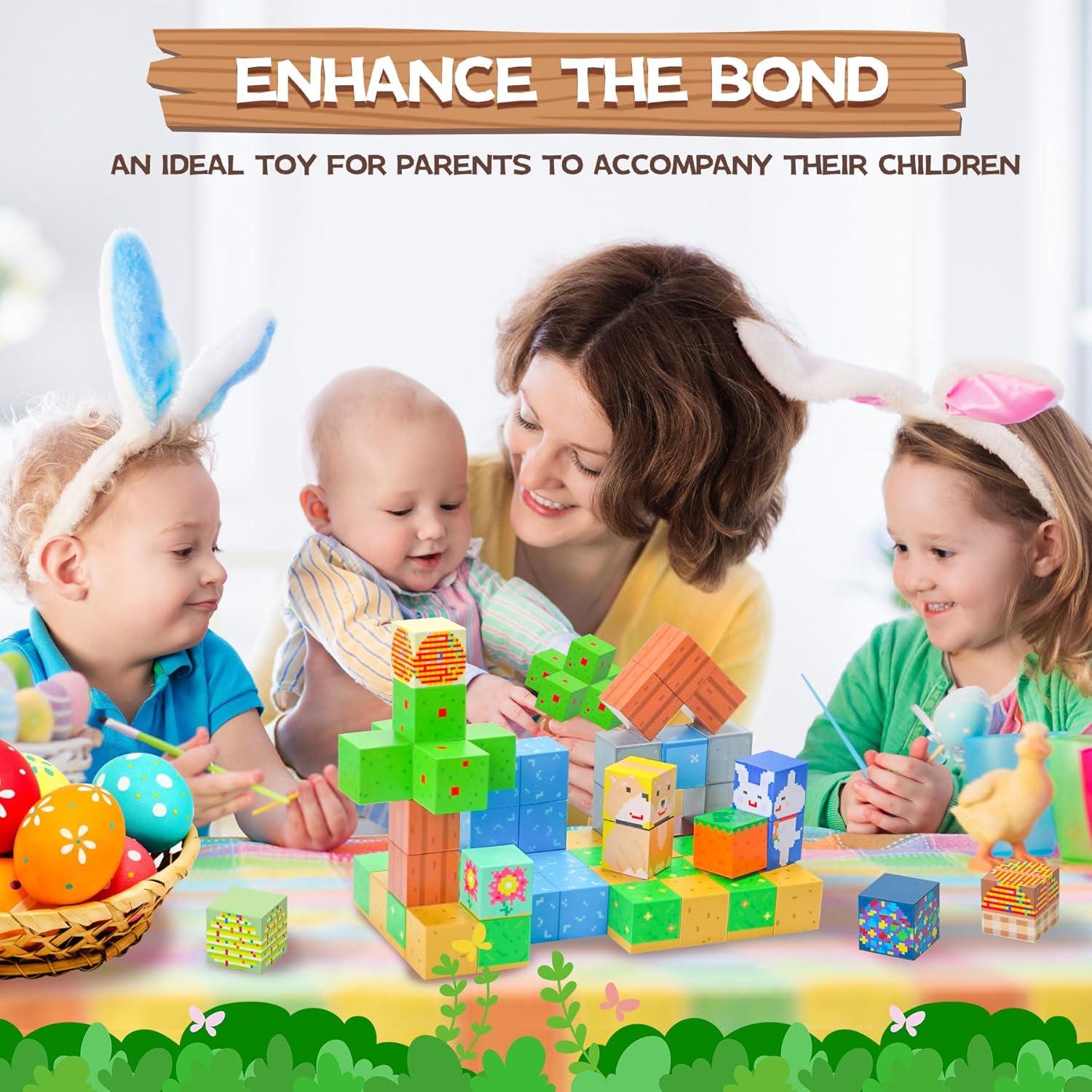 Bloques Magnéticos SKTMYY 120PCS Juguetes Educativos 3-12 Años