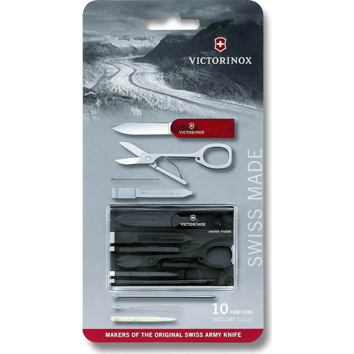 Victorinox Swiss Card Classic Negra Multi-Herramienta 10 Funciones