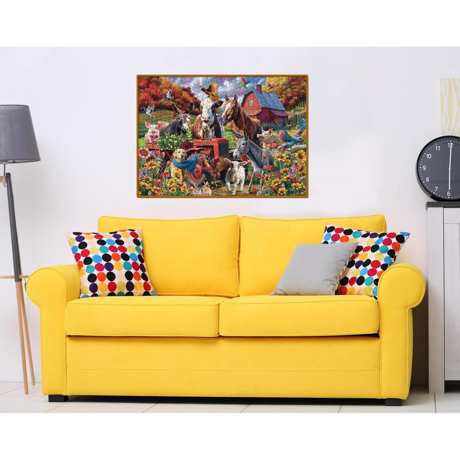 Rompecabezas Granja Divertida BBOLDIN 1000 Piezas 70x50 cm