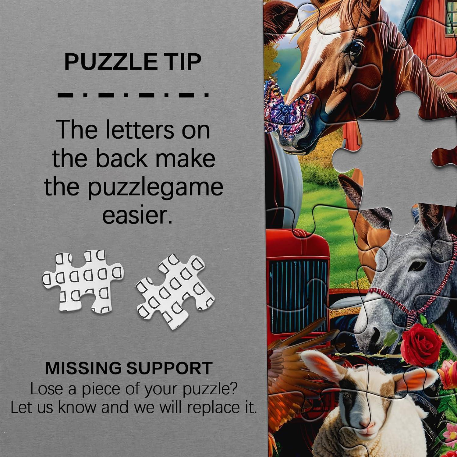 Rompecabezas Granja Divertida BBOLDIN 1000 Piezas 70x50 cm