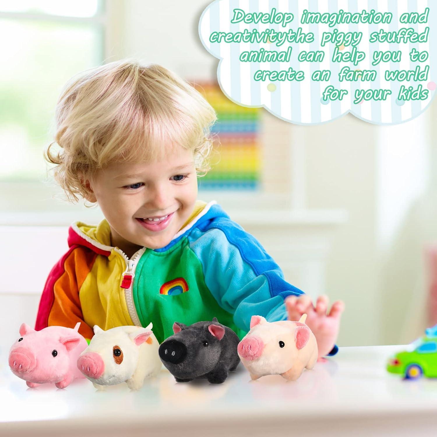 Paquete de 12 Juguetes de Peluche Mini Animales 10 cm