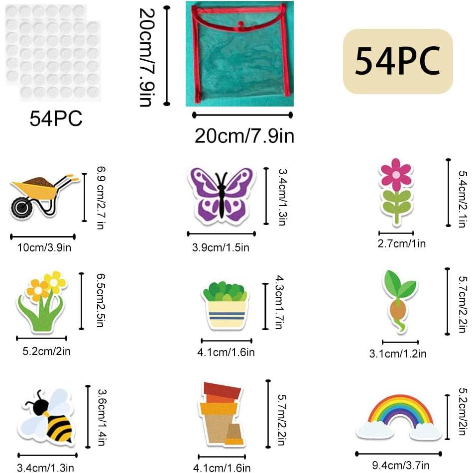 Conjunto de Tablero de Fieltro BEUNITONE 54 Piezas Granja