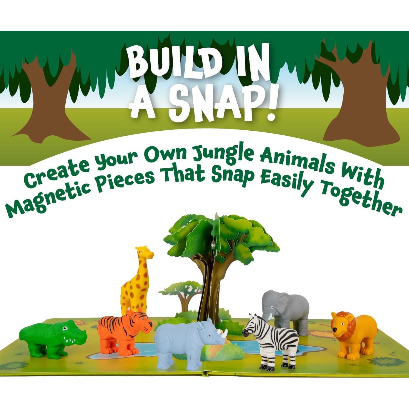 Juguetes Magnéticos Mini Selva - 7 Animales + Tapete