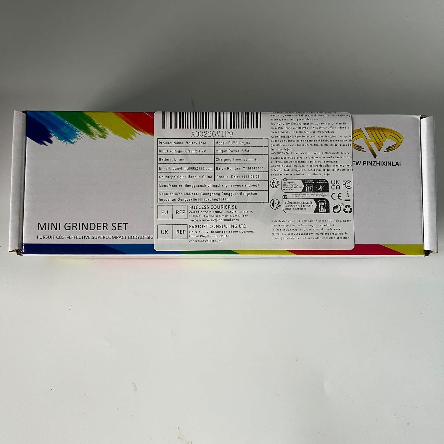 Mini Amoladora Eléctrica Inalámbrica YEPLING 3.7V 72 Accesorios