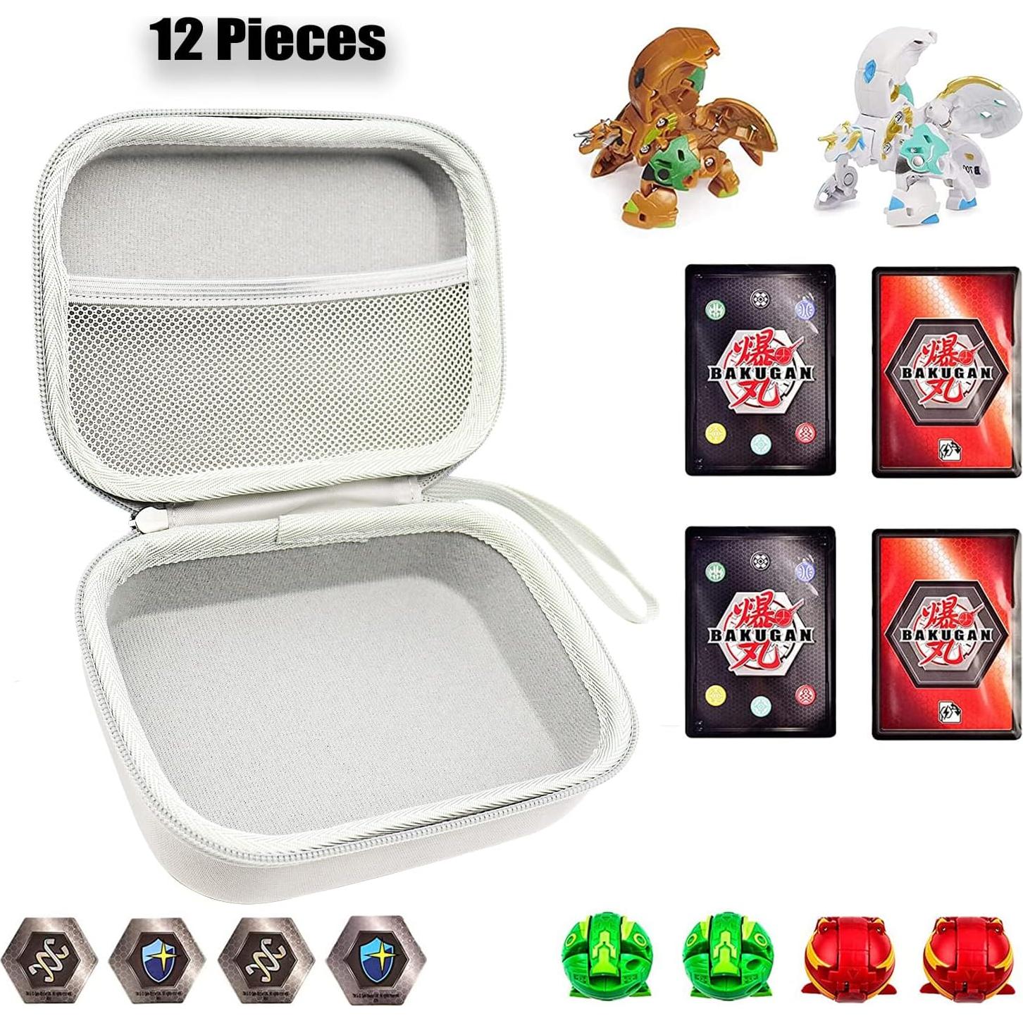 Contenedor Organizador de Juguetes Bakugan 12 Gris - Estuche Almacenamiento