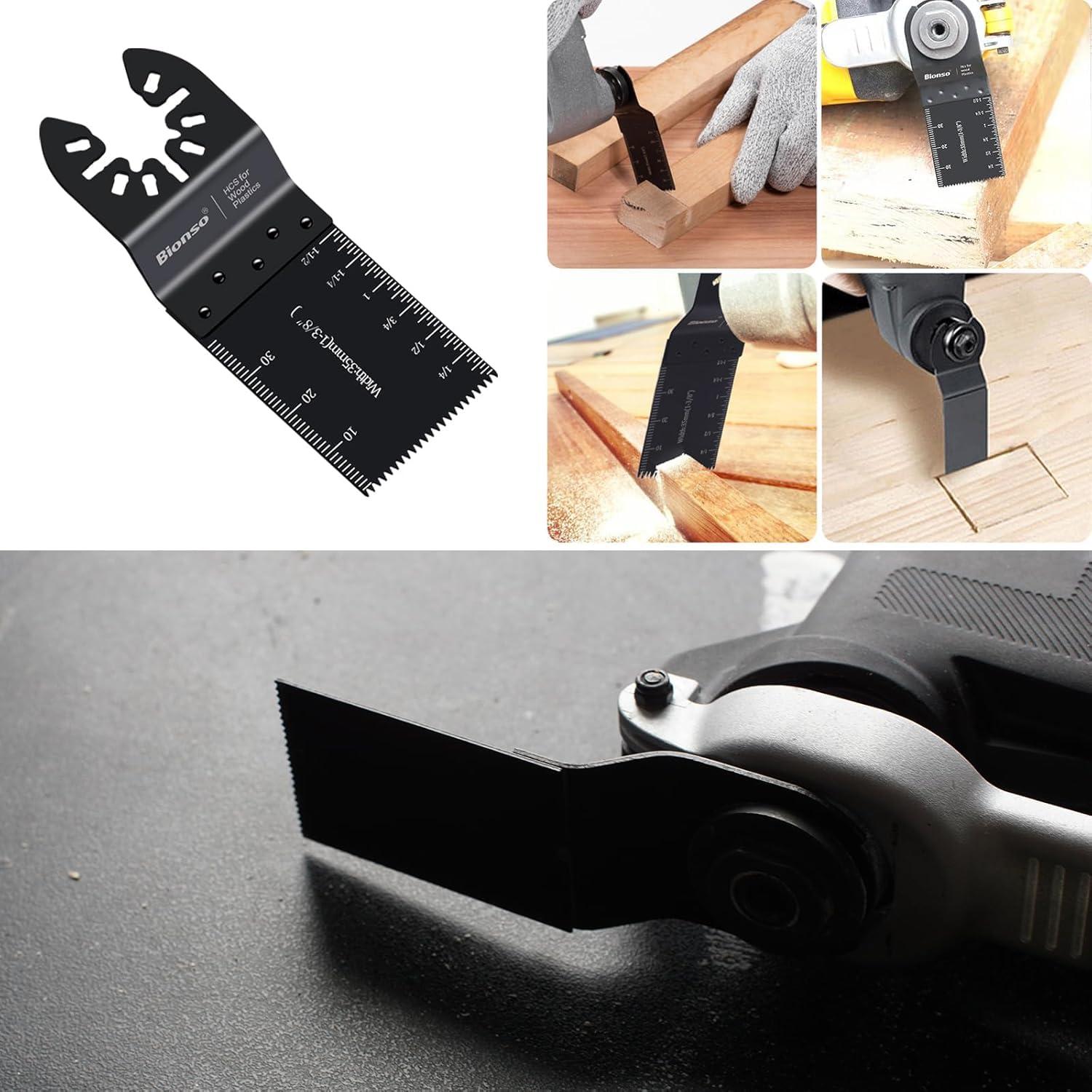 Bionso 60 Hojas de Herramienta Oscilante para Corte de Madera