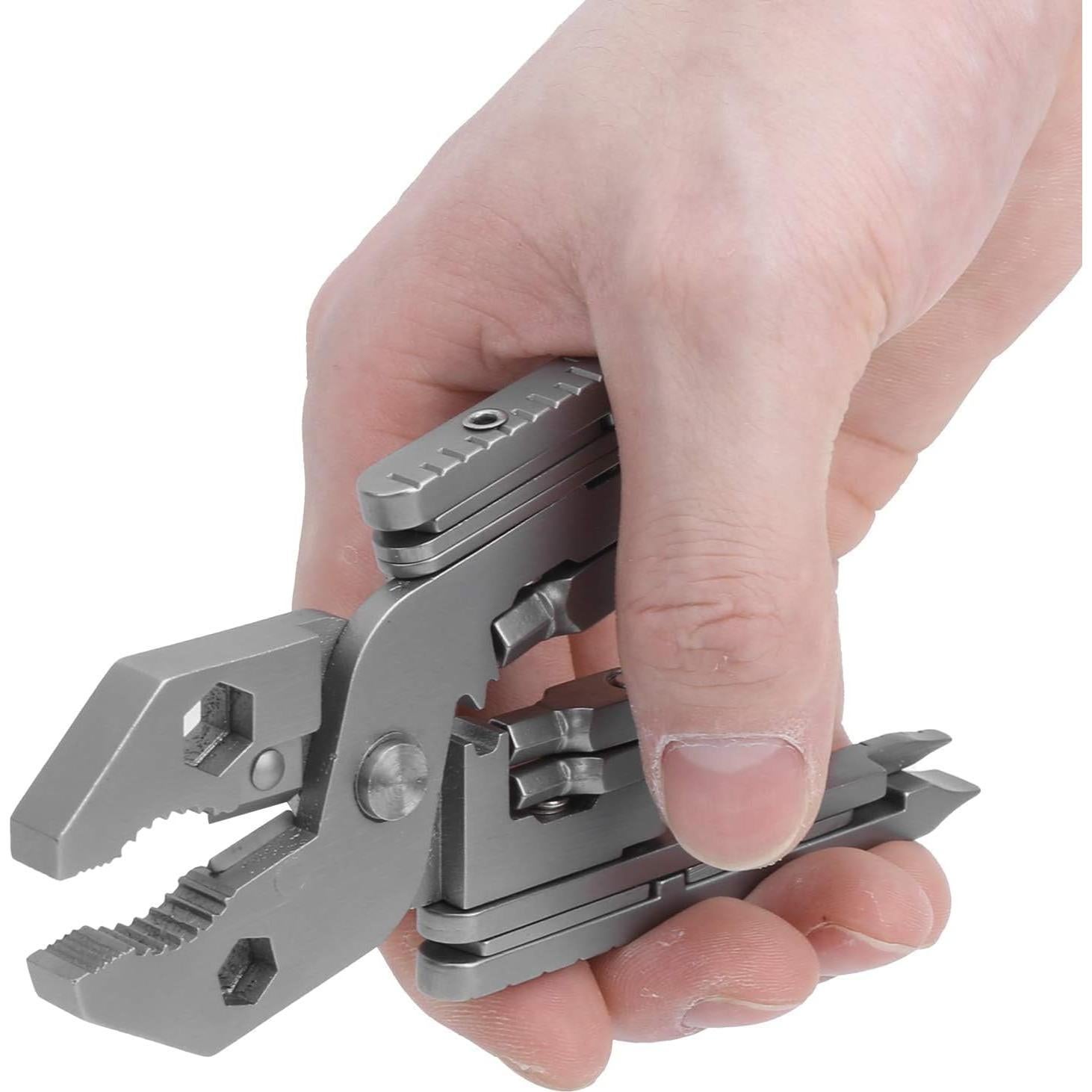 Multiherramienta 25-en-1 HERCHR de Acero Inoxidable para Camping