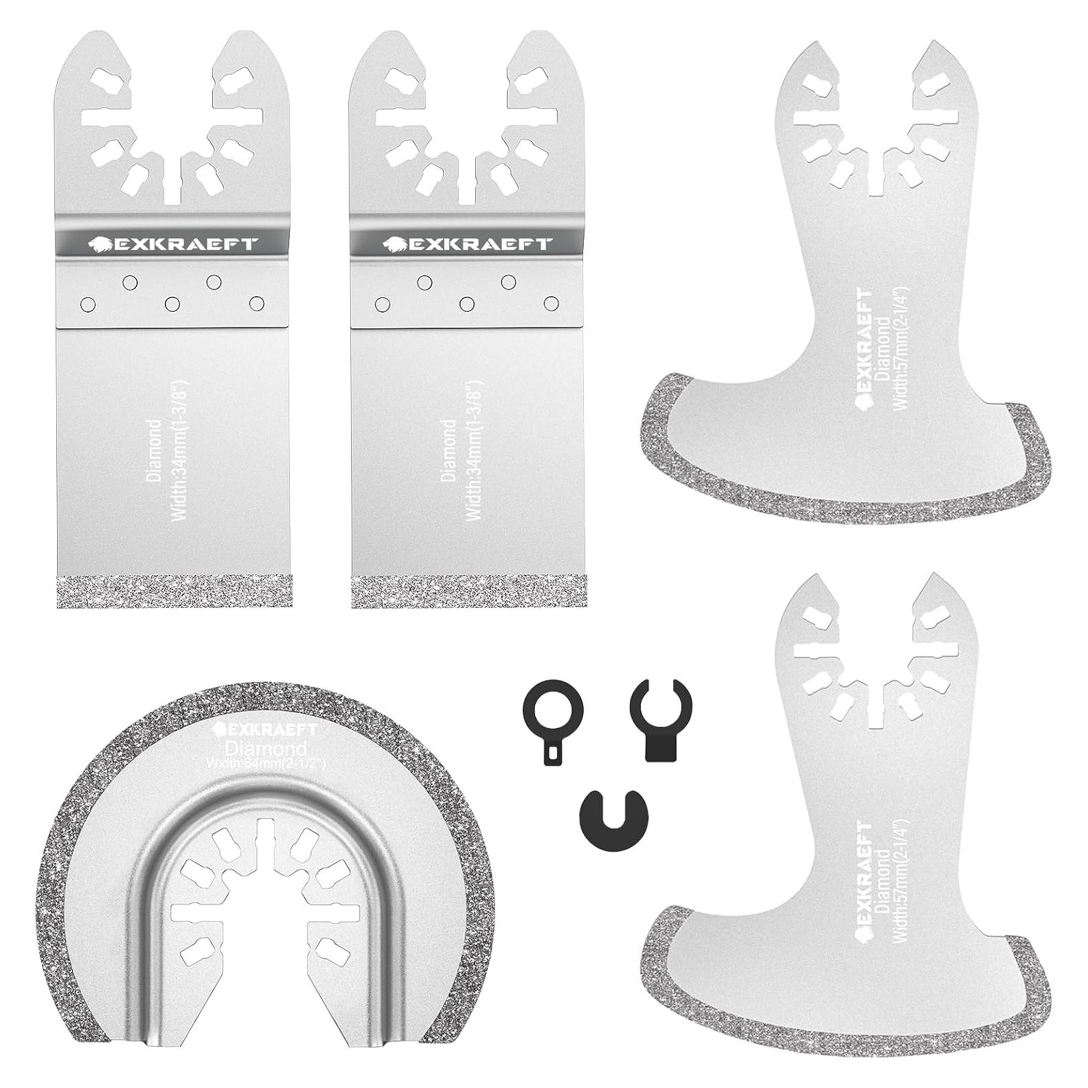 5 Cuchillas de Eliminación de Lechada Diamante EXKRAEFT 150mm