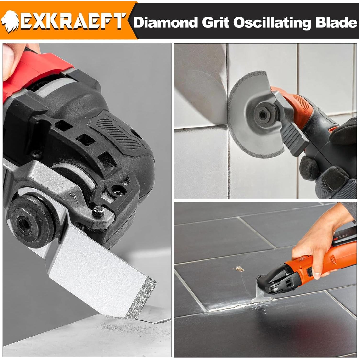 5 Cuchillas de Eliminación de Lechada Diamante EXKRAEFT 150mm