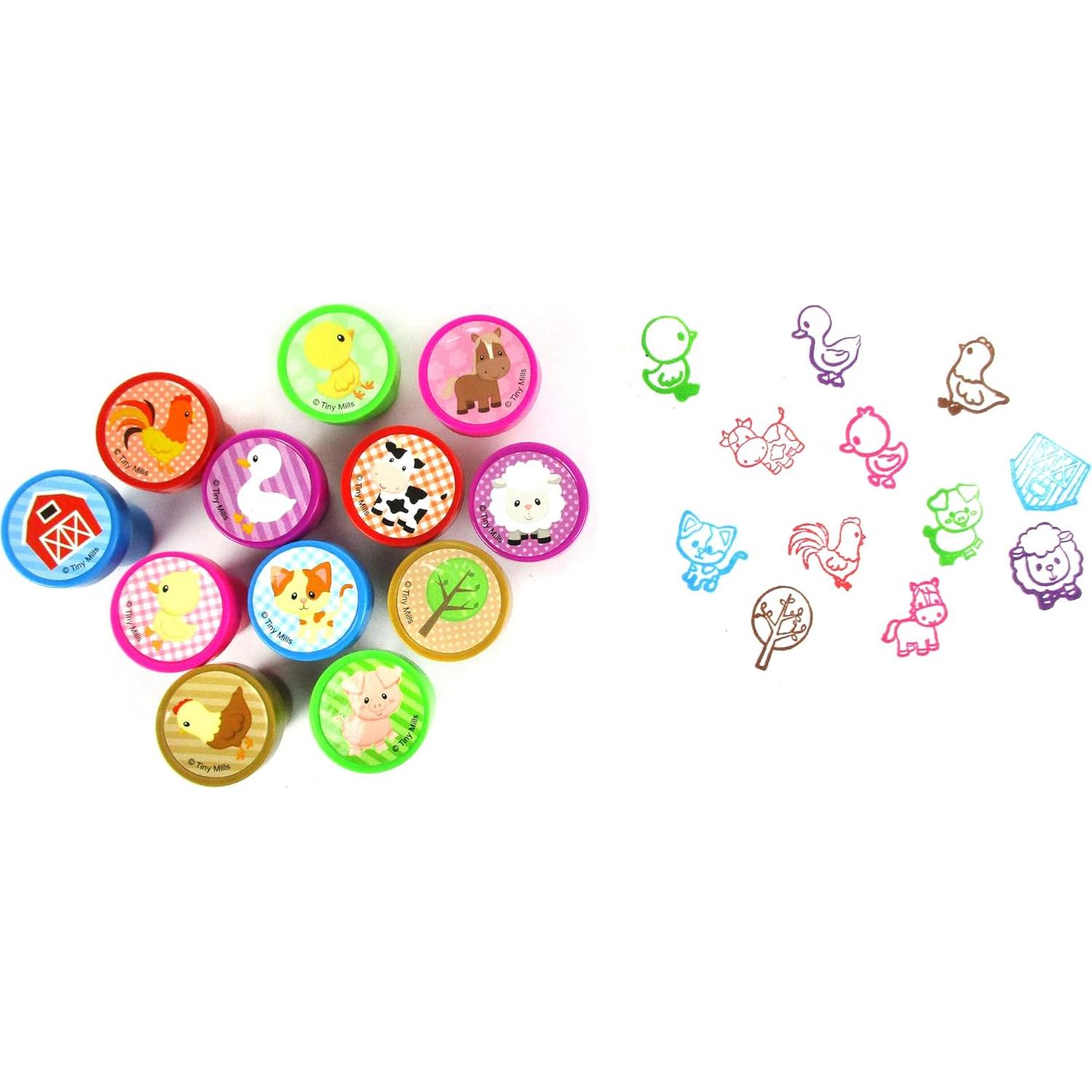 Tarjetas de Animales de Granja TINYMILLS 36 Piezas San Valentín