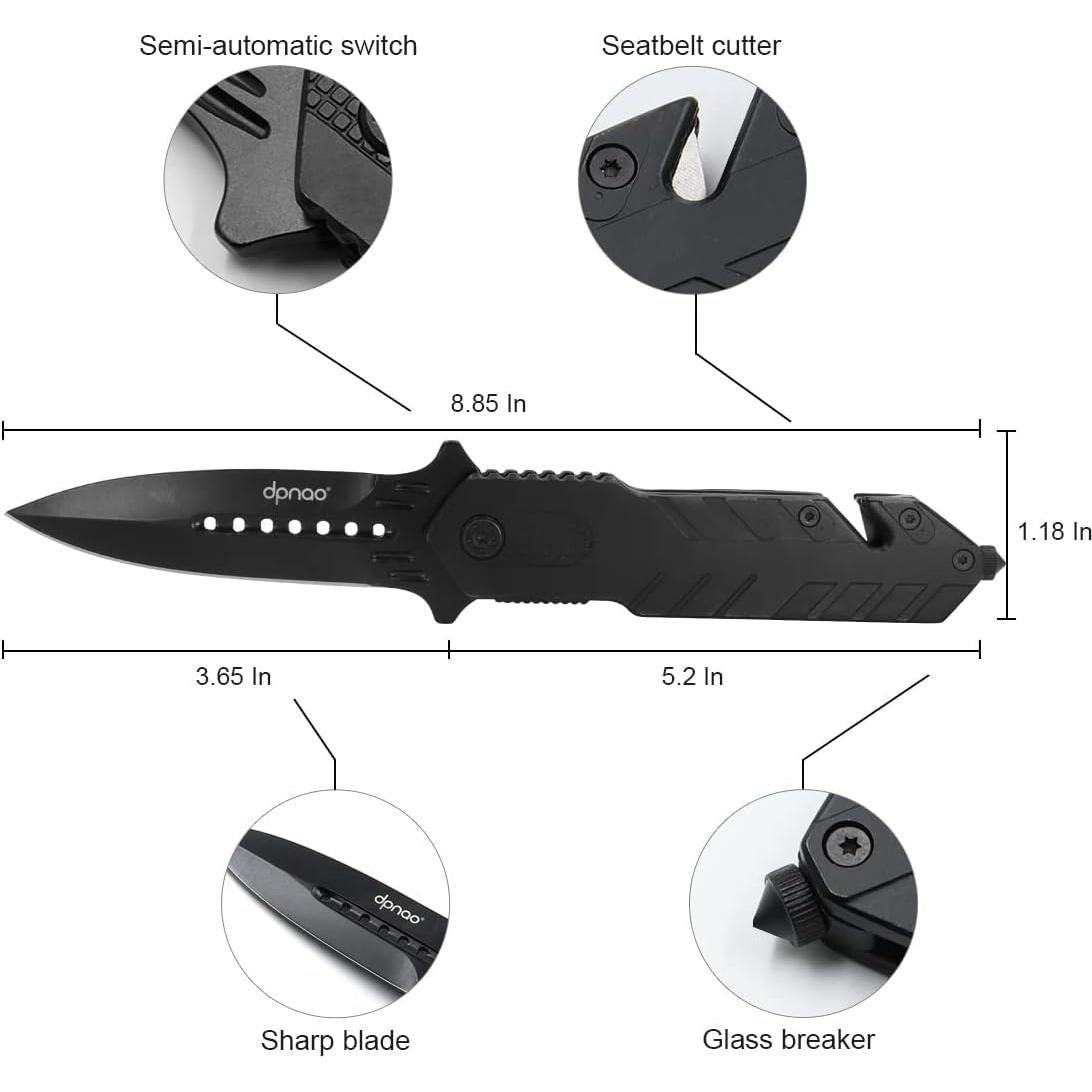 Cuchillo Plegable DPNAO D-20D de Acero Inoxidable 23.5 cm