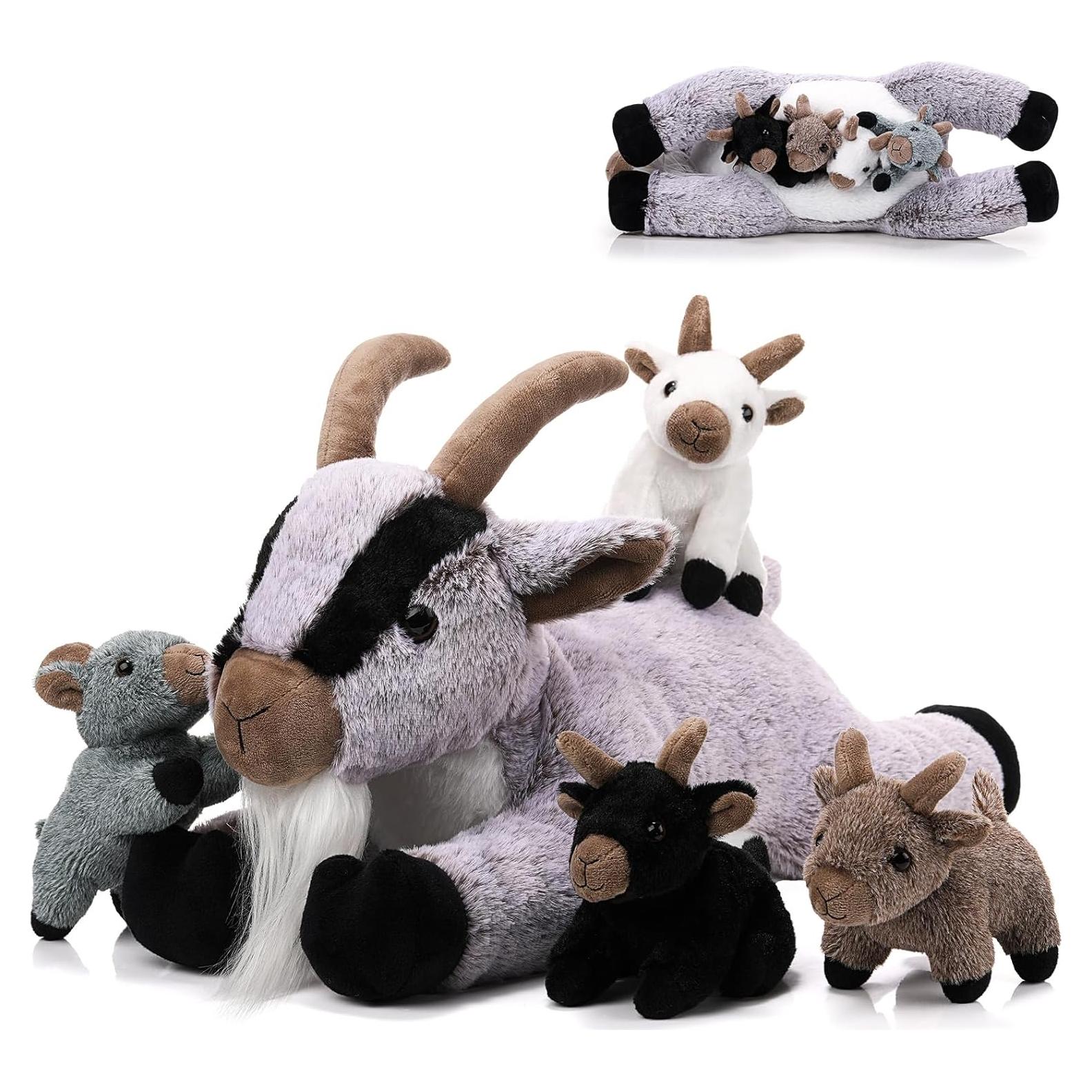 Conjunto de Juguetes de Peluche Cabra HyDren 5 Piezas 45 cm