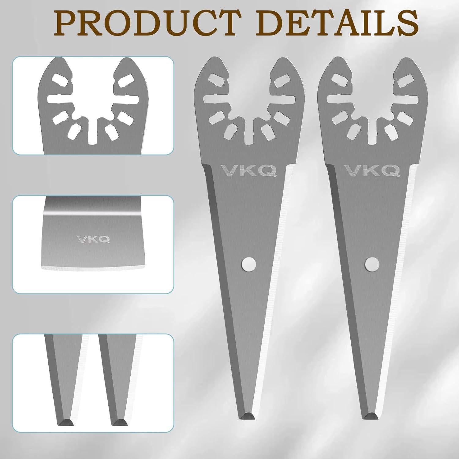 Juego de 4 Cuchillas de Raspado vkq para Herramienta Oscilante
