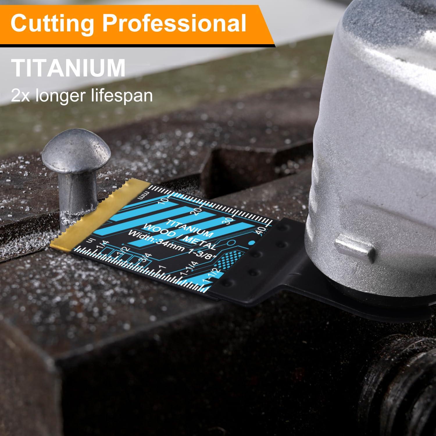 Cuchillas Oscilantes PECHAM 34PCS para Madera y Metal