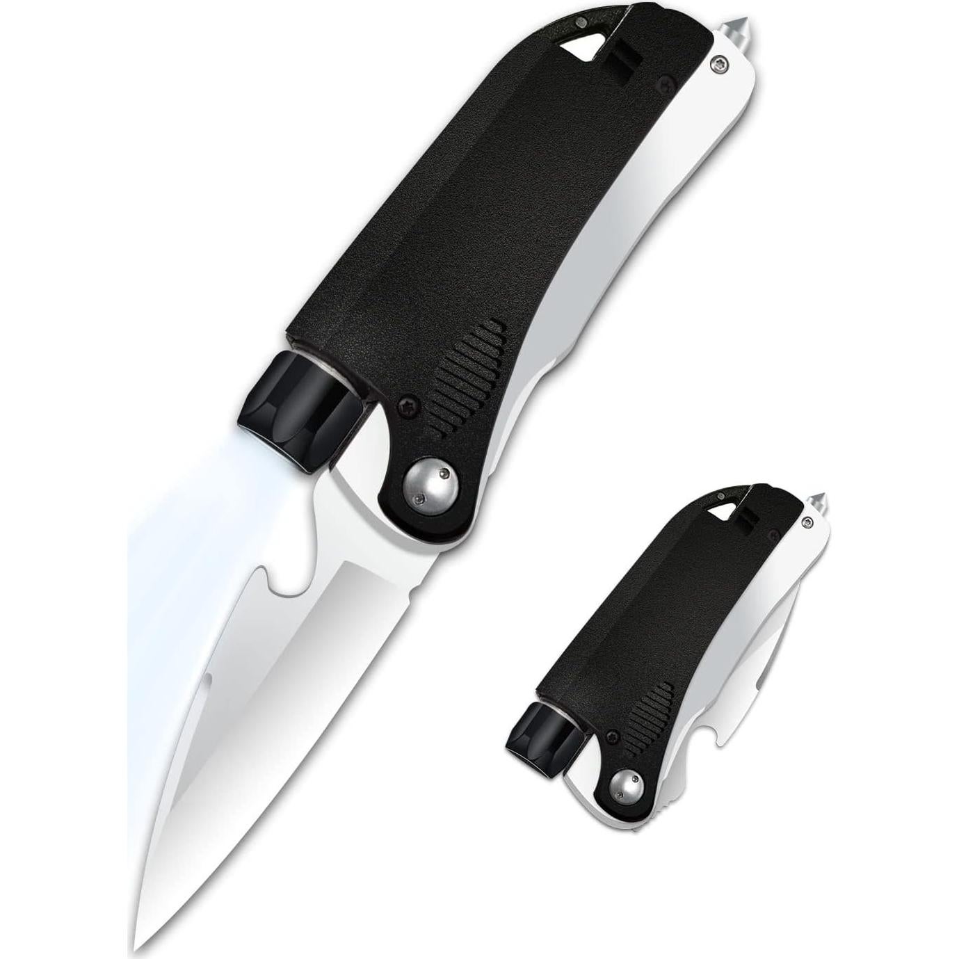 Linterna Mini 6 en 1 WELESHEI con Cuchillo y Abrebotellas