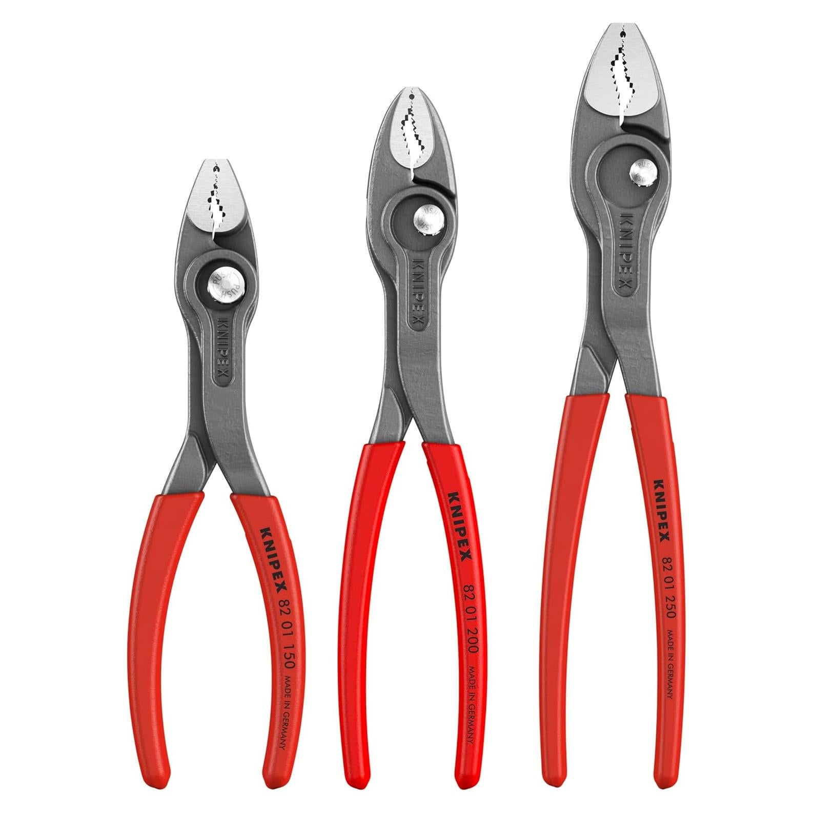 Juego de 3 Alicates Knipex TwinGrip con Mango Antideslizante