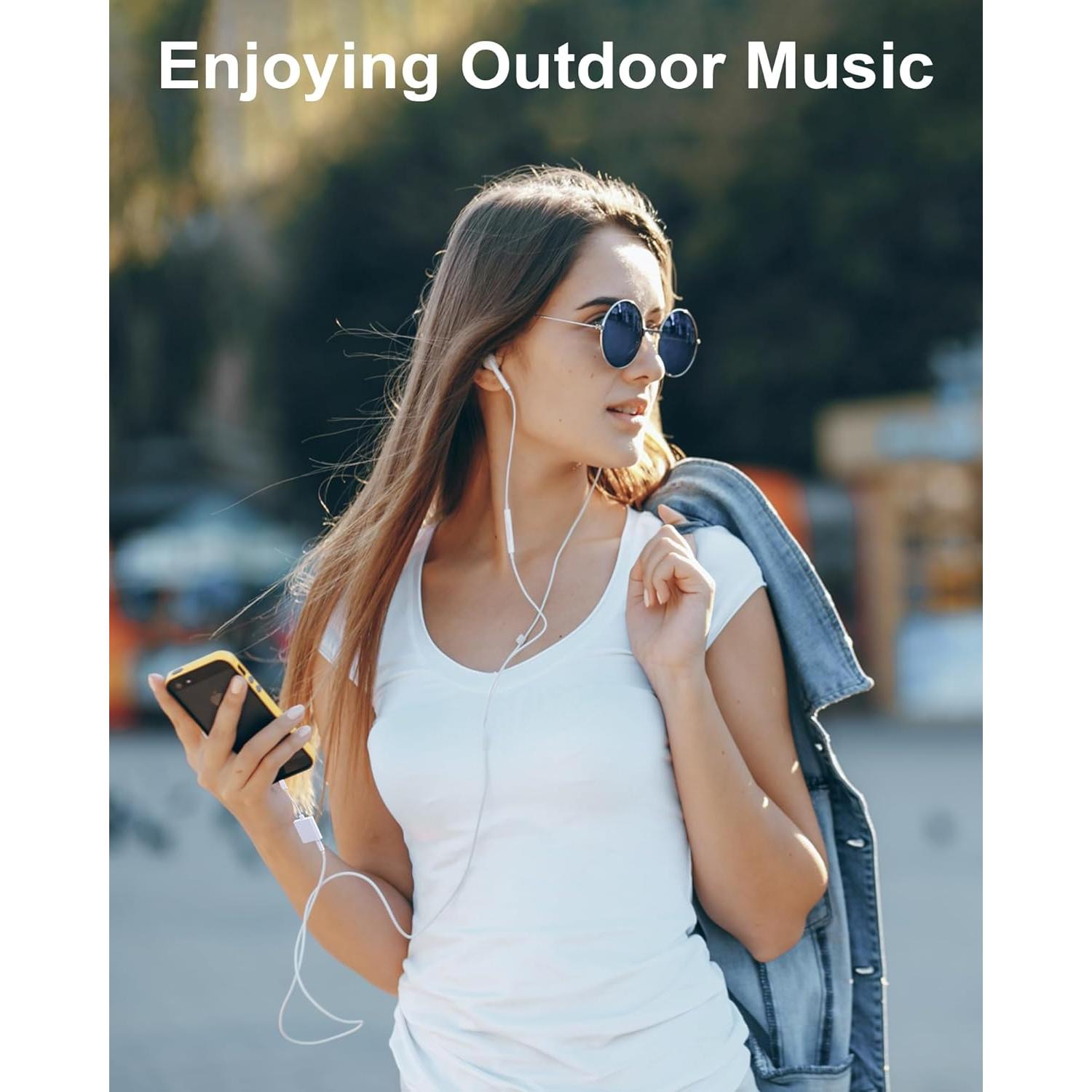 Adaptador de Auriculares Lightning a 3.5mm LIEZHUA 2 Paquetes