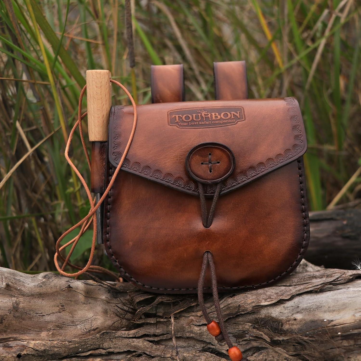 Funda de Cinturón de Cuero Tourbon para Multiherramienta EDC