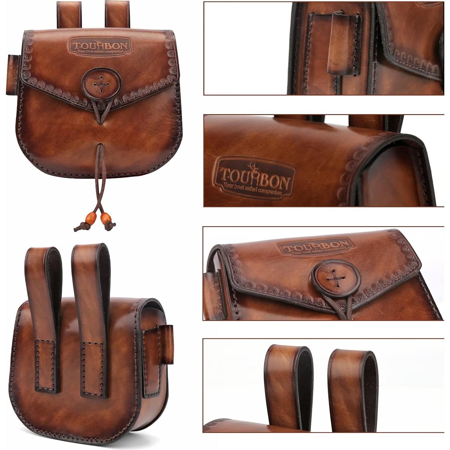 Funda de Cinturón de Cuero Tourbon para Multiherramienta EDC