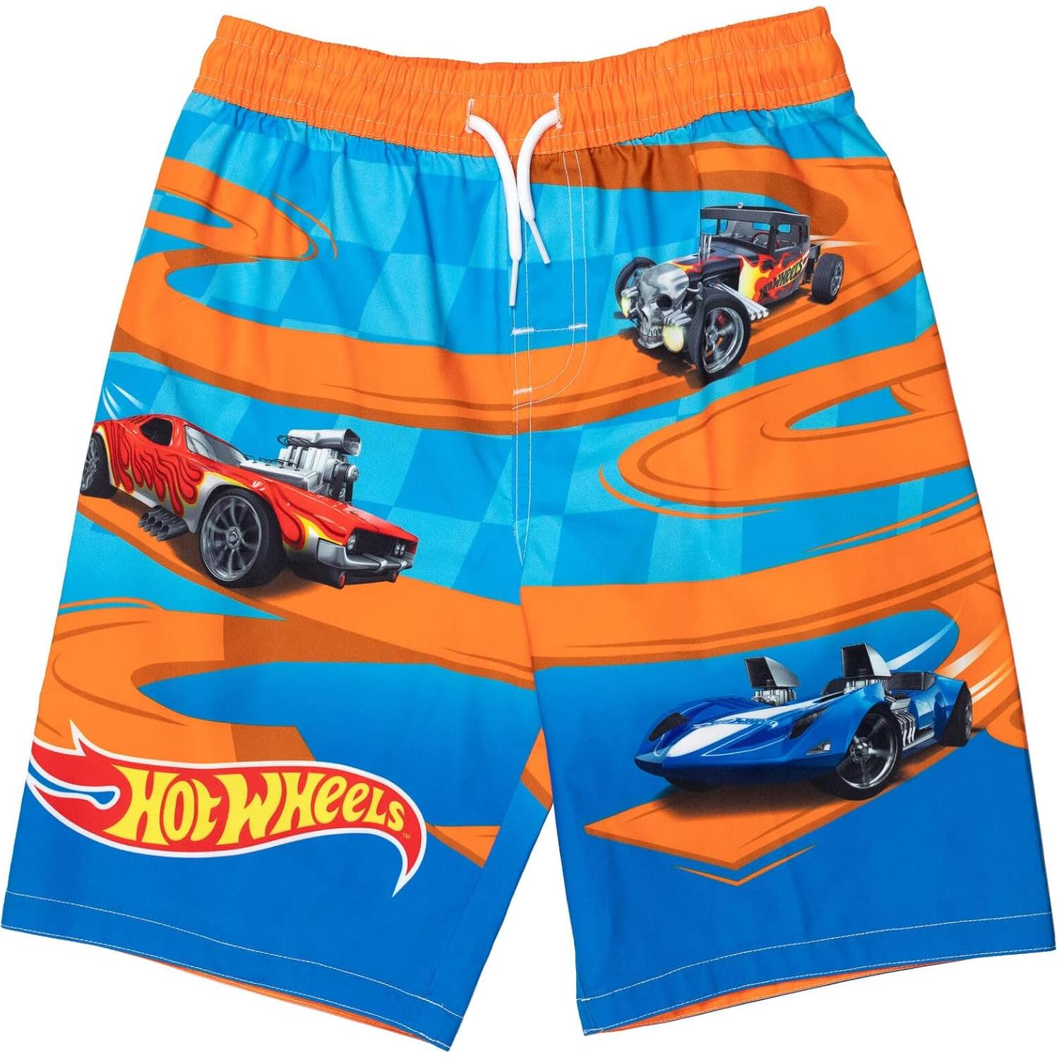 Conjunto de camiseta y bañador Hot Wheels UPF 50+ para niños