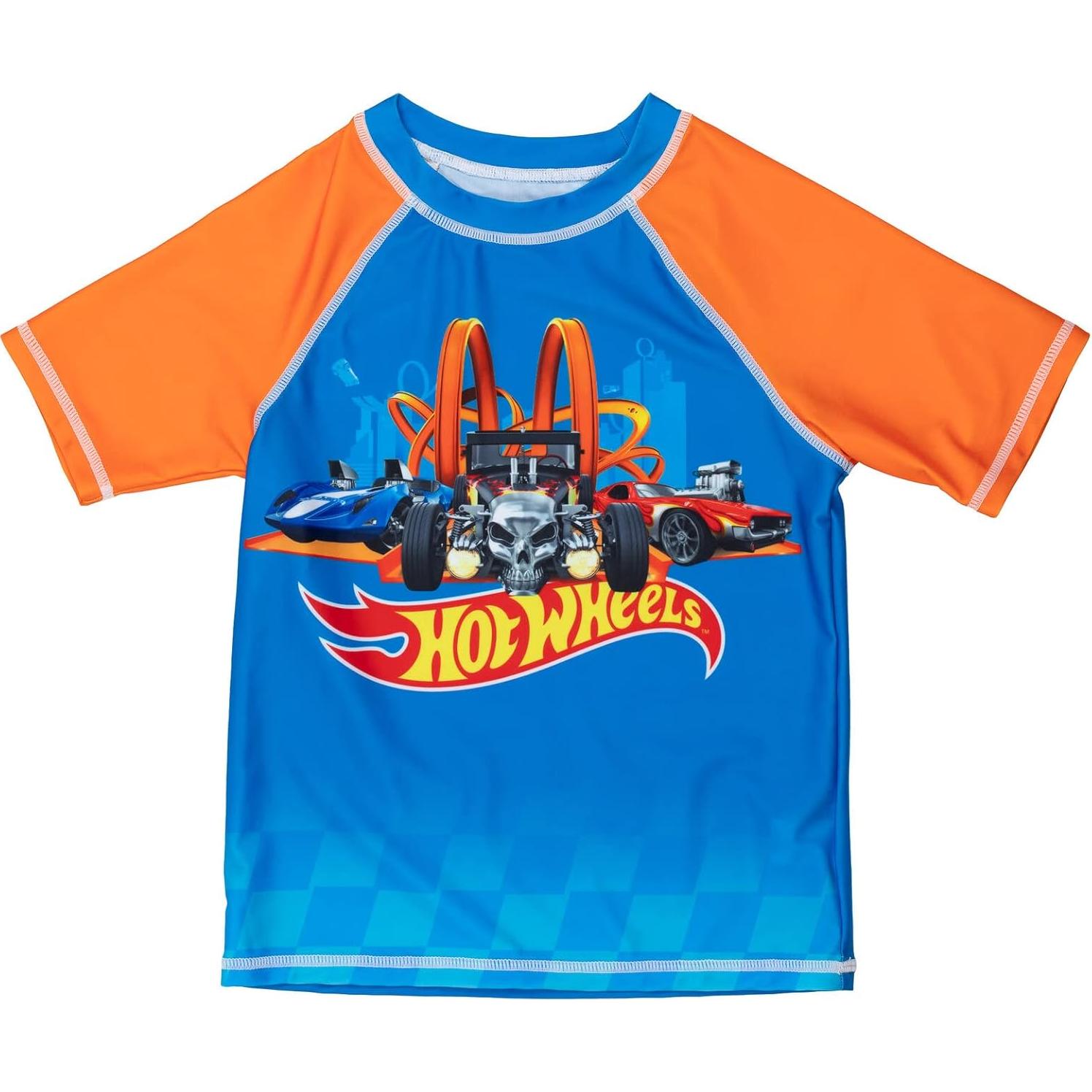 Conjunto de camiseta y pantalones de baño Hot Wheels UPF 50+