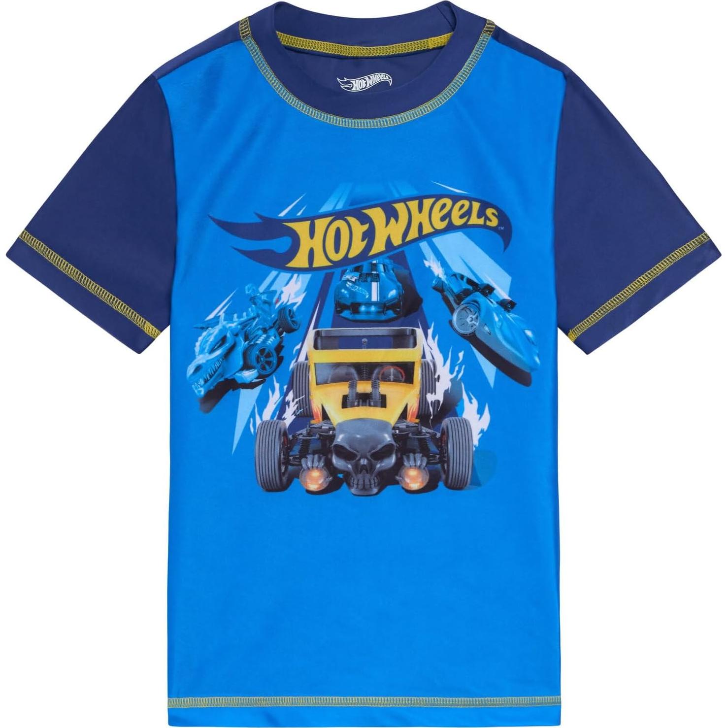 Conjunto de camiseta y pantalones de baño Hot Wheels UPF 50+
