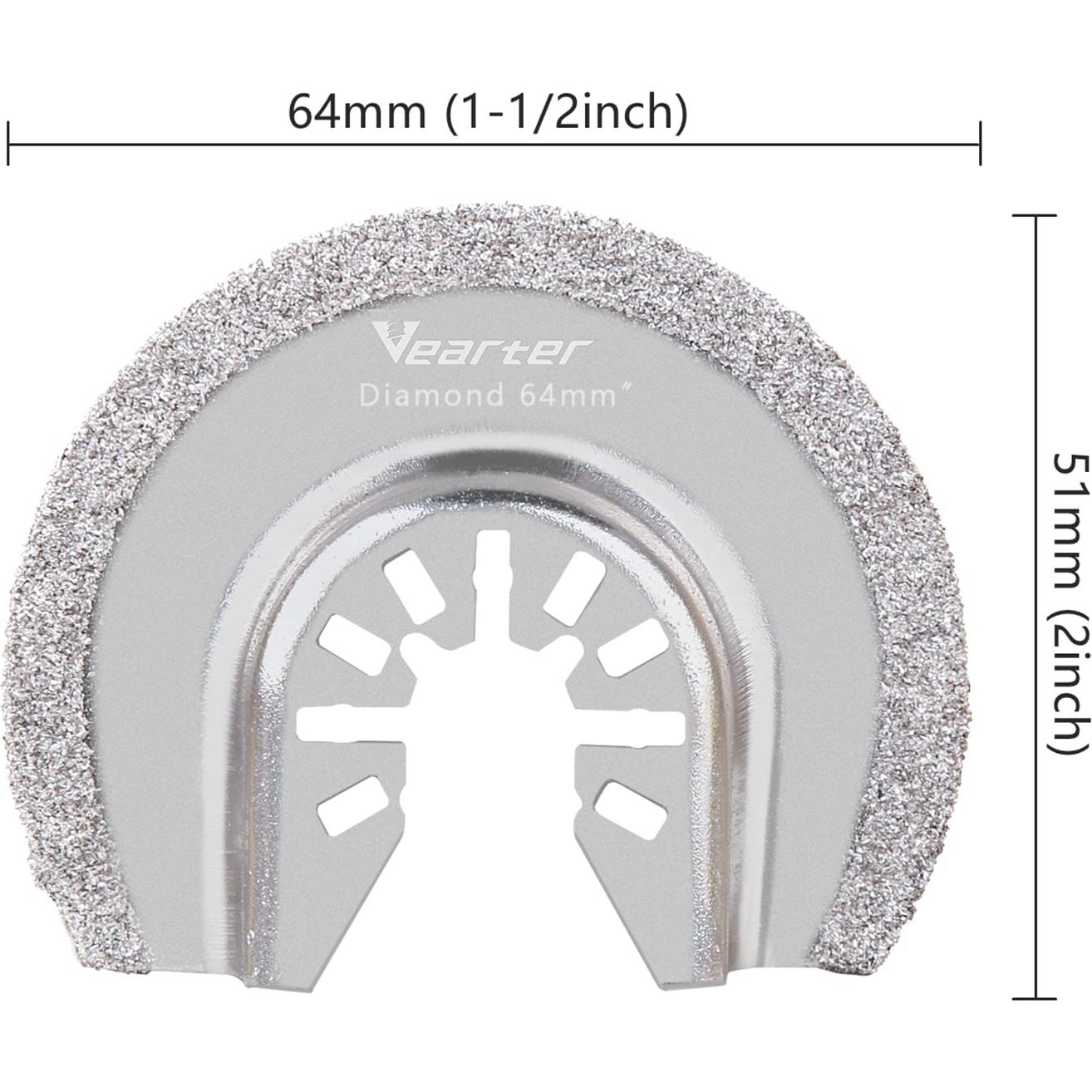 Juego de 2 Hojas Oscilantes de Diamante Vearter para Corte Preciso
