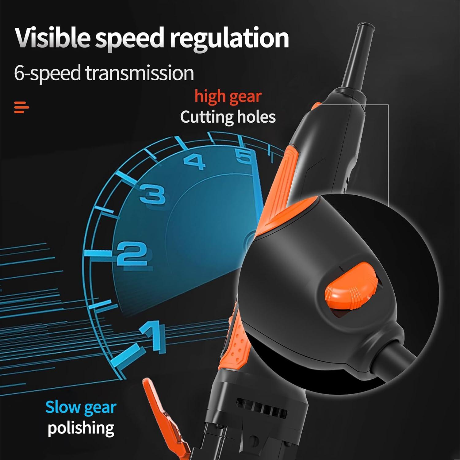 Herramienta Multiusos Oscilante Uhfsyut 6 Velocidades 23 Piezas