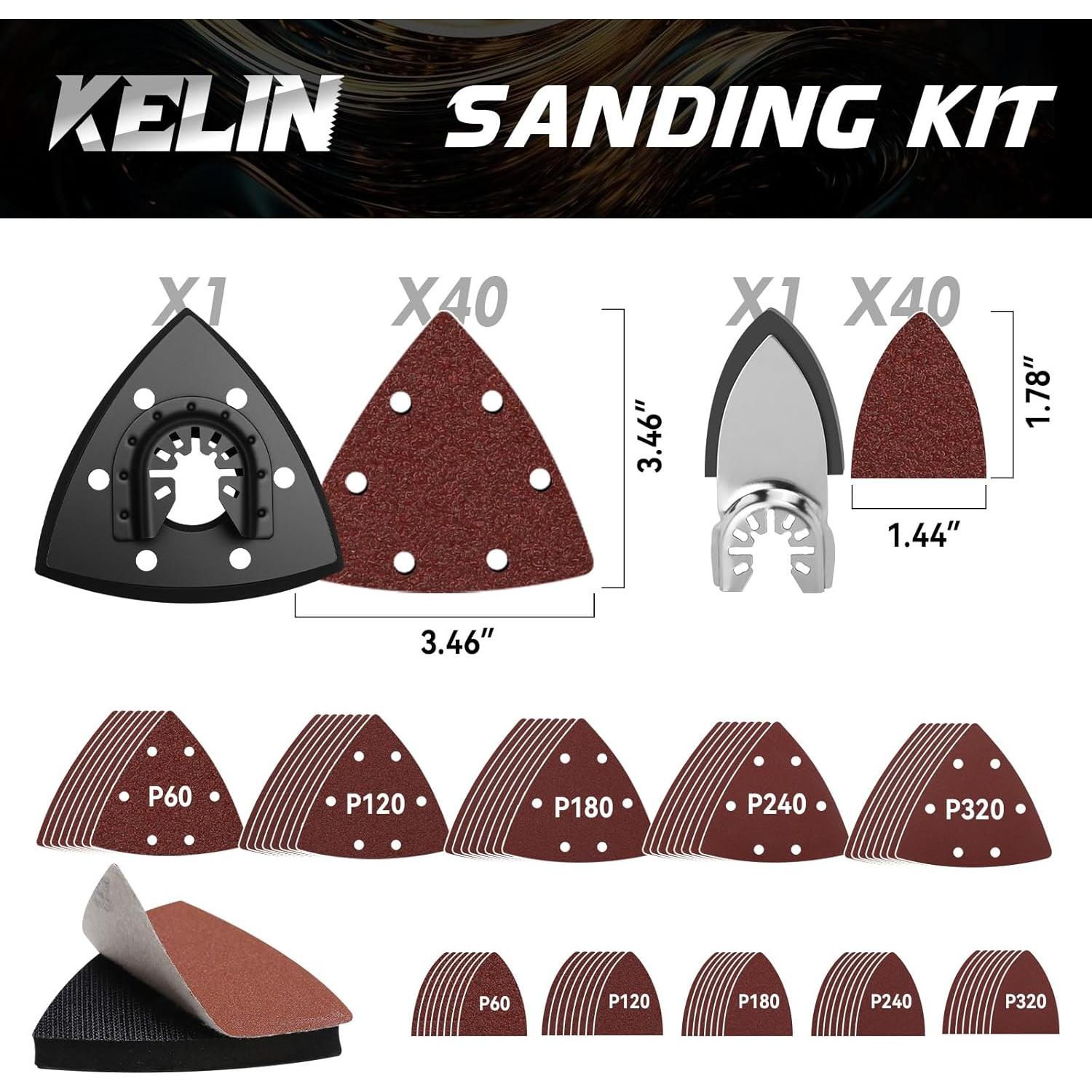 KELIN Kit de 118 Piezas Cuchillas Multiherramienta Universales