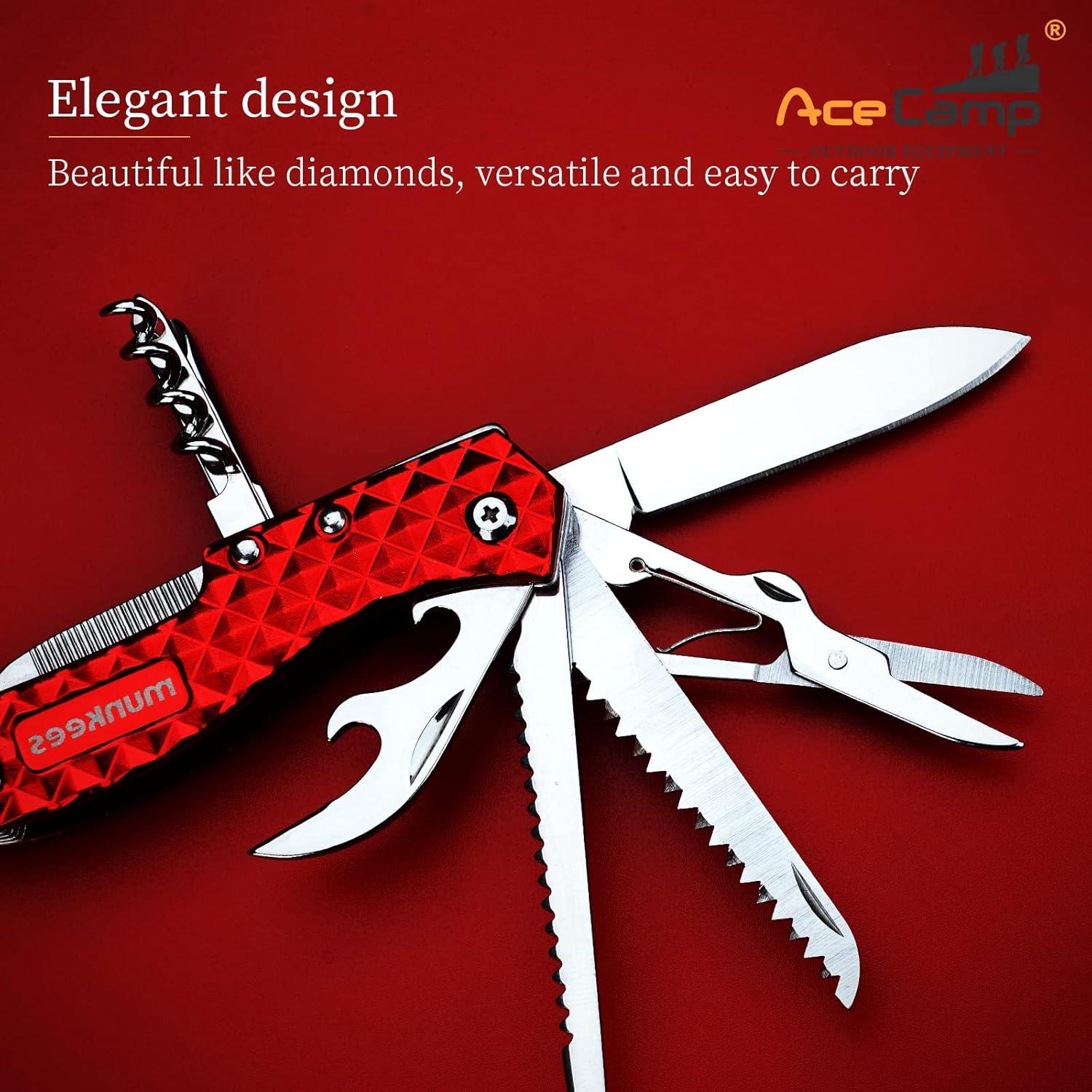 Herramienta Multifuncional 11 en 1 Munkees Plegable Acero Inoxidable