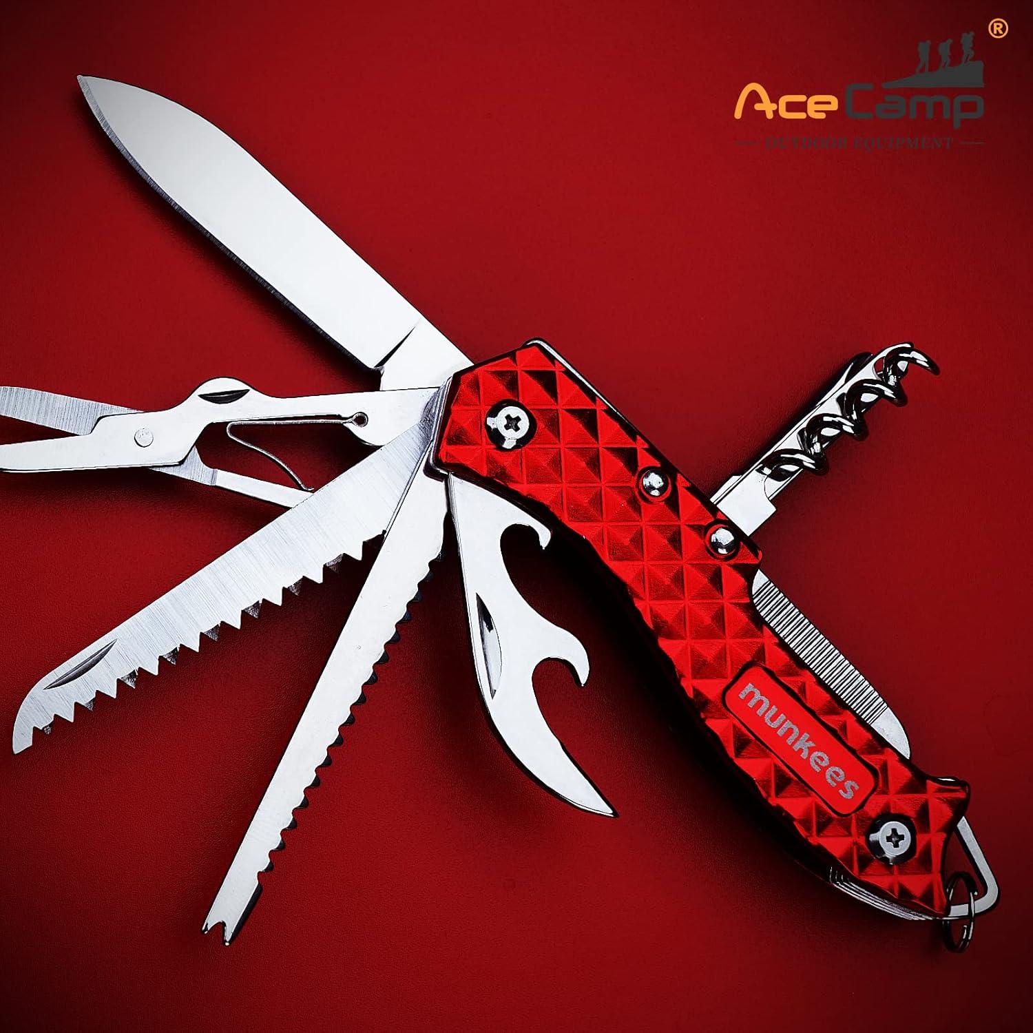 Herramienta Multifuncional 11 en 1 Munkees Plegable Acero Inoxidable