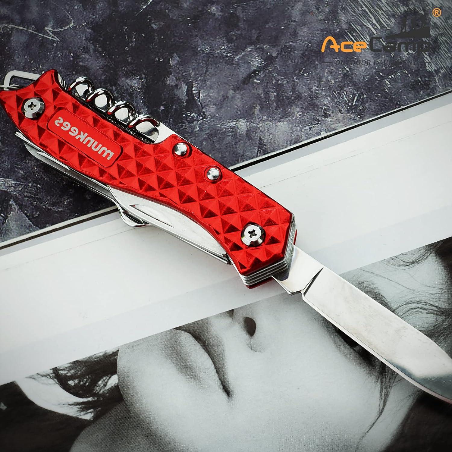 Herramienta Multifuncional 11 en 1 Munkees Plegable Acero Inoxidable