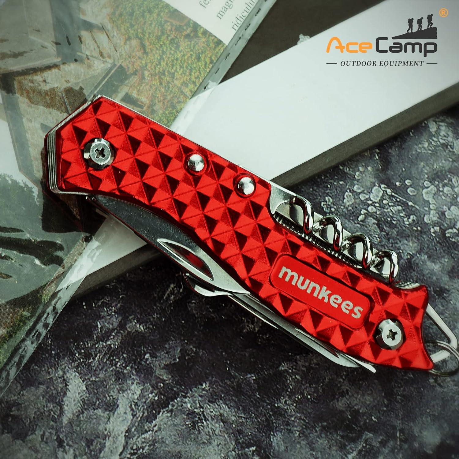 Herramienta Multifuncional 11 en 1 Munkees Plegable Acero Inoxidable