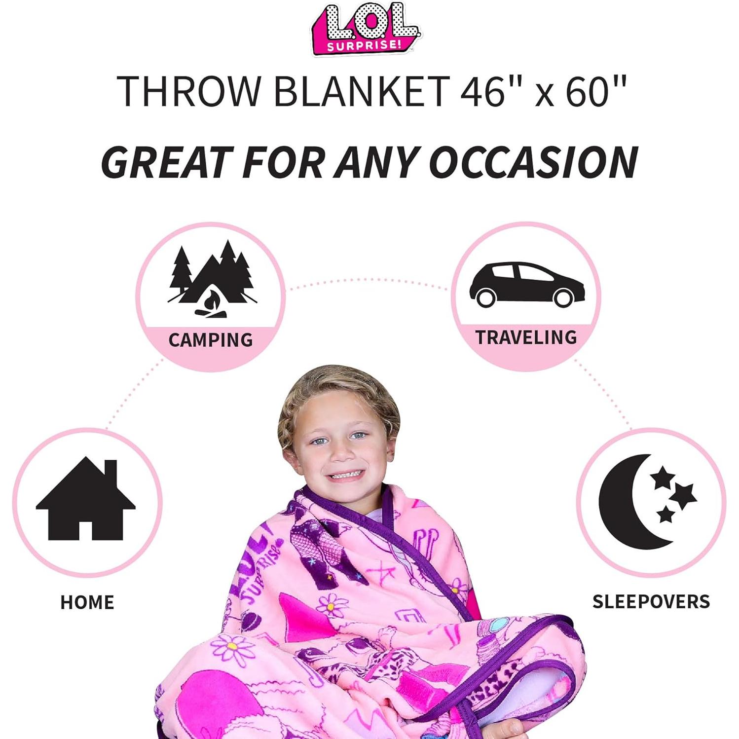 Manta de Lanzamiento Franco Kids 116x152 cm LOL Surprise