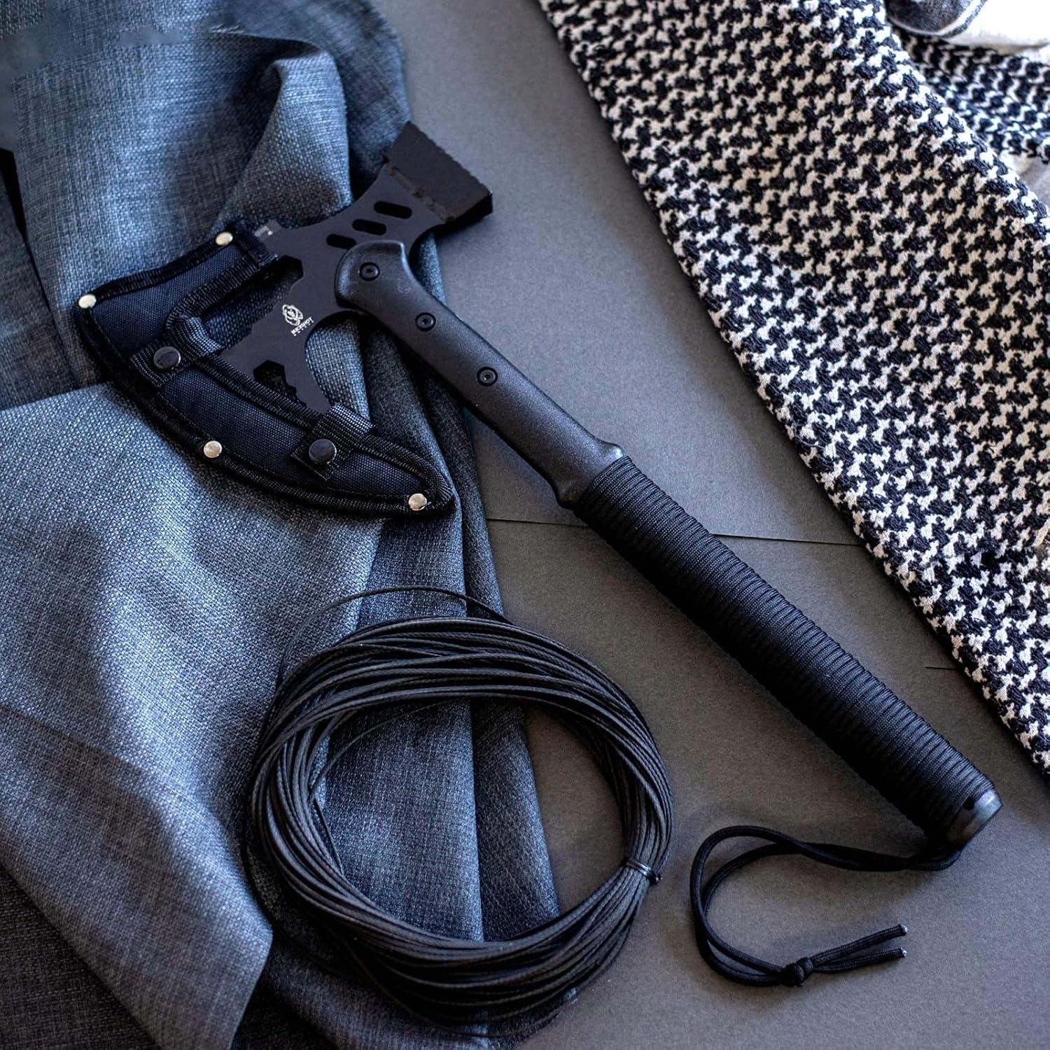 Hacha Táctica Wartech XBK04 con Mango de Paracord 43 cm