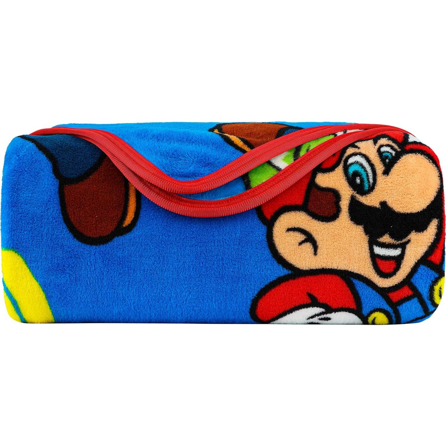 Manta Suave Super Mario Franco 157x229 cm para Niños