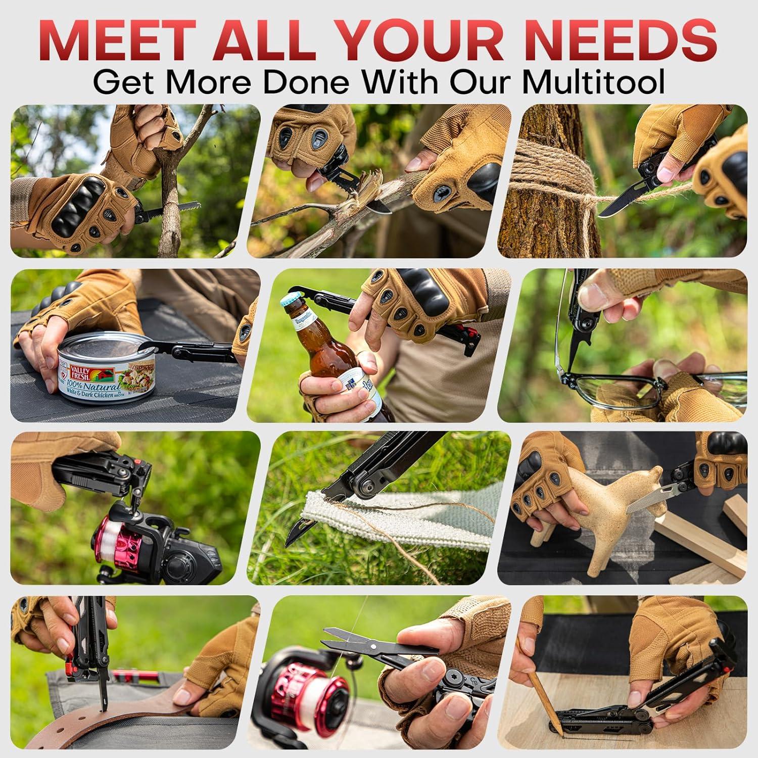 Multiherramienta WETOLS 27-en-1 con Cuchillo y Funda EDC