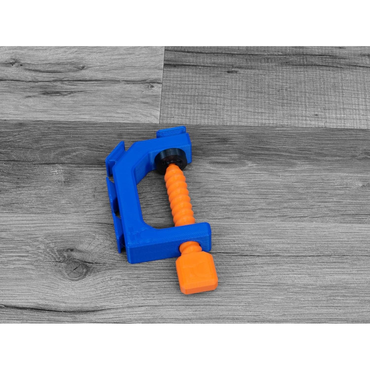 Abrazadera de Pista Hot Wheels Azul/Naranja - Fuerte y Duradera