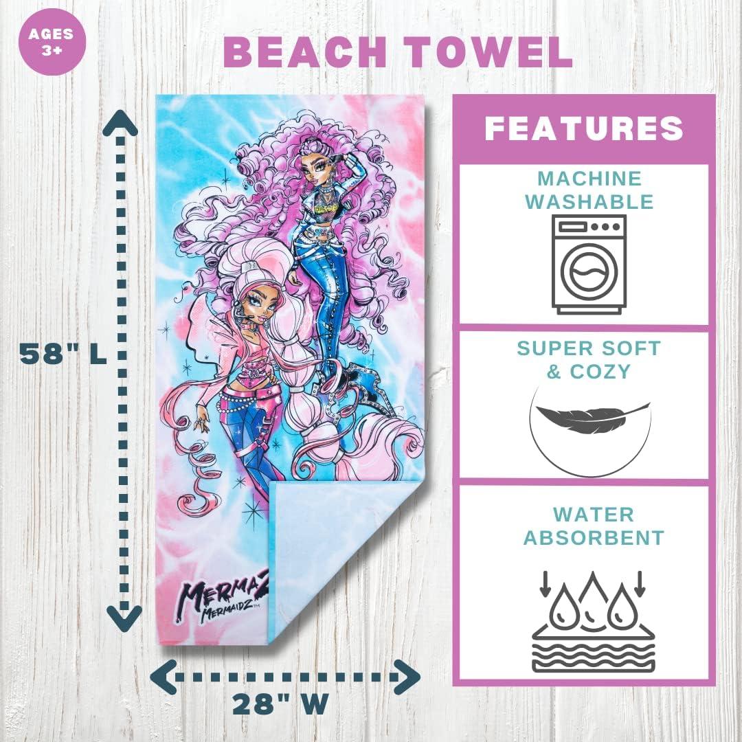 Toalla de Playa Franco Mermaze 147x71 cm Algodón Suave