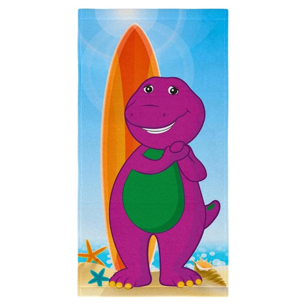 Toalla de Playa Franco Barney Kids 147x71 cm Algodón Suave