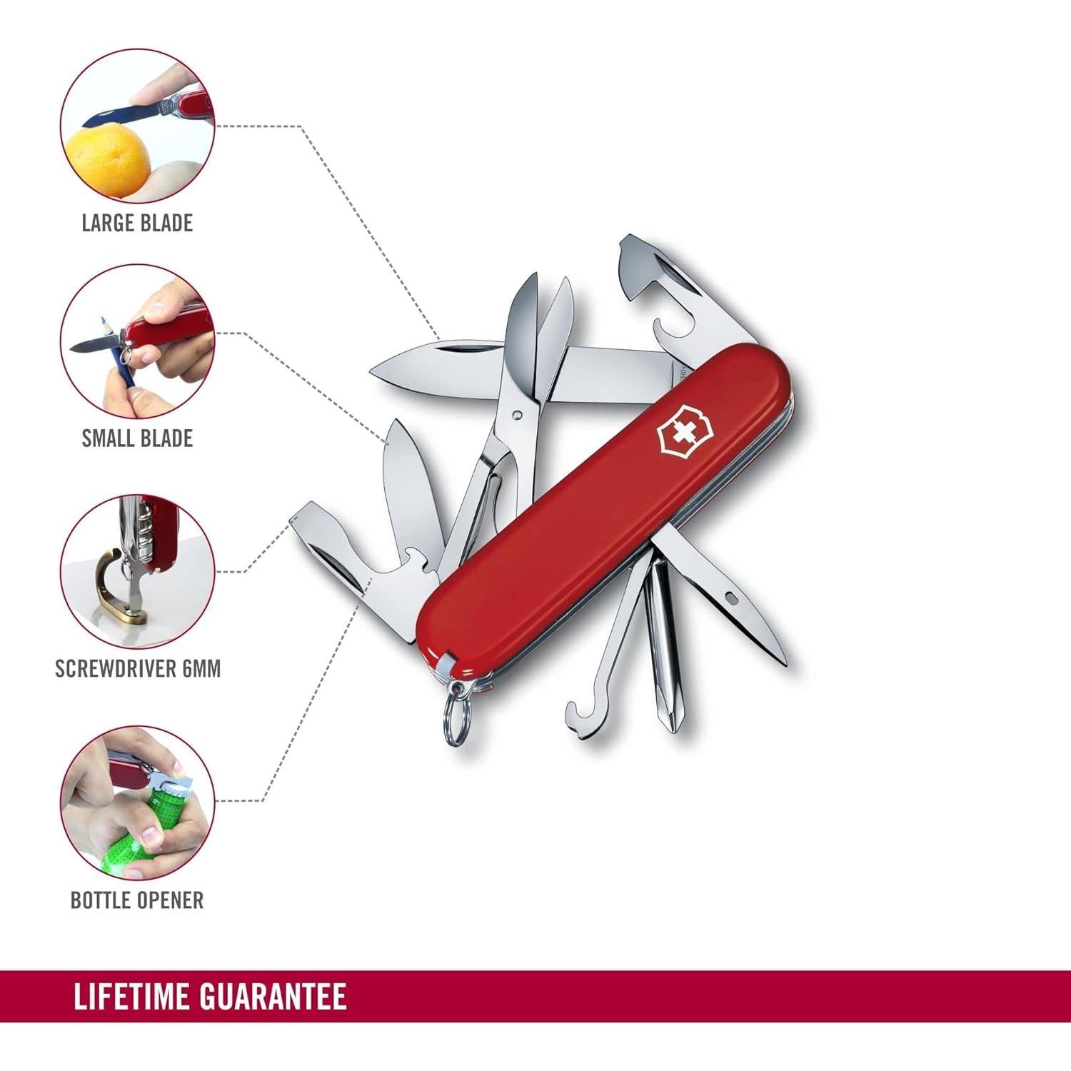 Herramienta de bolsillo Victorinox Super Tinker 14 en 1 Rojo